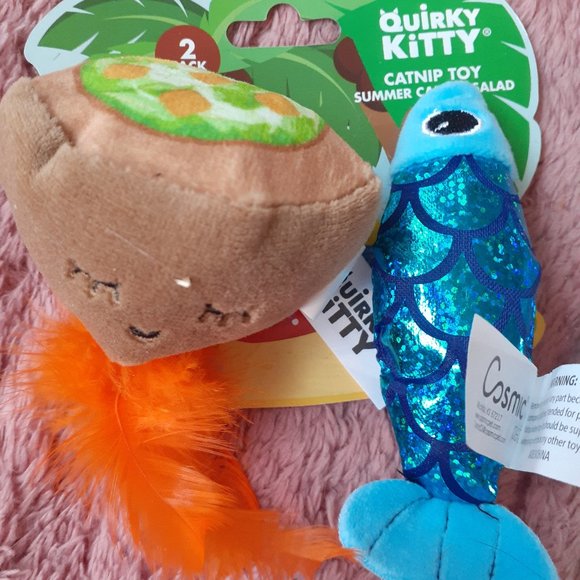 New Listing!! Brand New Quirky Kitty CatNip Cat Toy-2 CT. - Picture 1 of 1